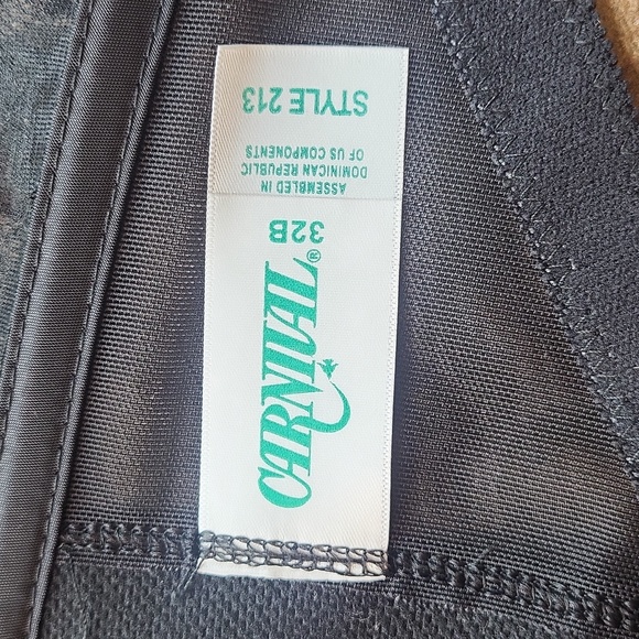 Carnival Black Lace Corset Strapless Bra, 32B - Picture 11 of 11